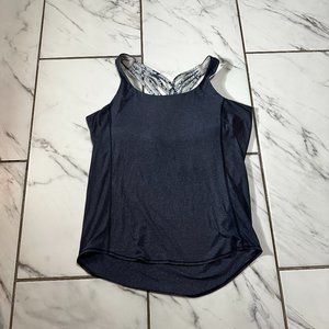Lululemon Women's Ready & Go Tank Blue W Grey Size 6
